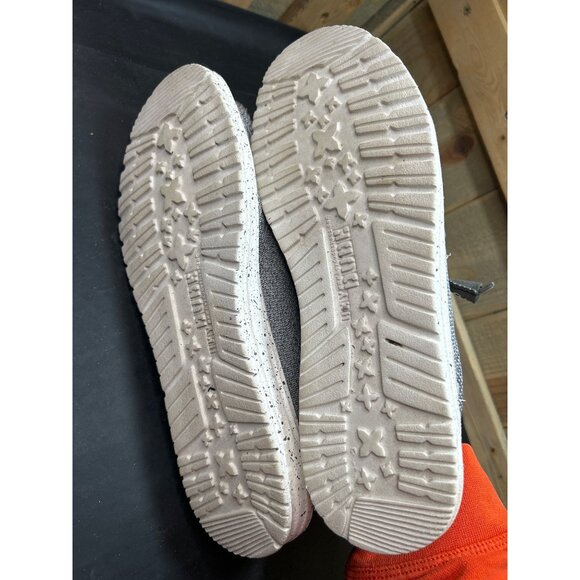 Hey Dude Wally Sox Mens Casual Shoes US 11 Gray Lightweight Breathable Slip-On - Picture 7 of 8